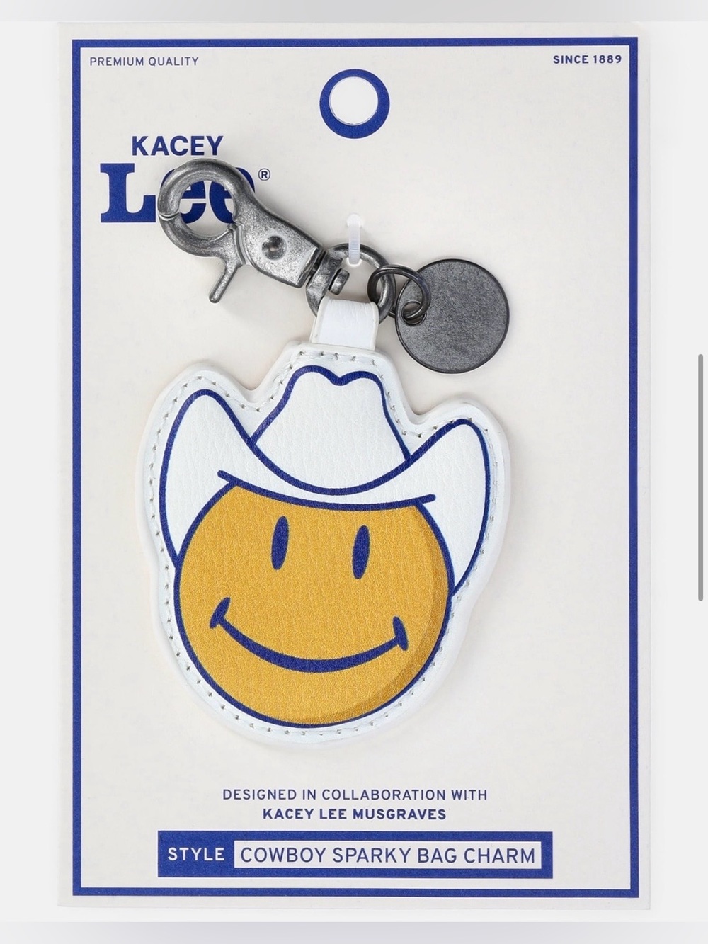 Lee Cowboy Bag Charm - White & Yellow